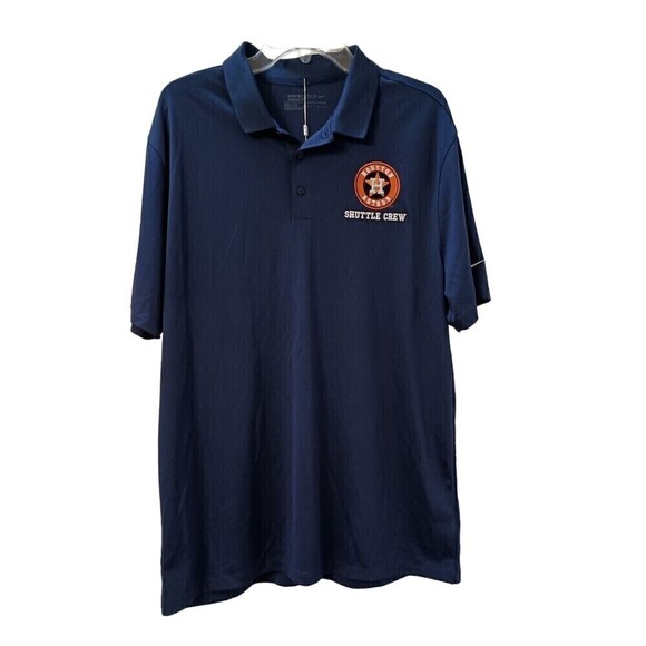Houston Astros Shuttle Crew MLB Nike Golf Dri-Fit Polo Style Shirt X-Large - Picture 1 of 8